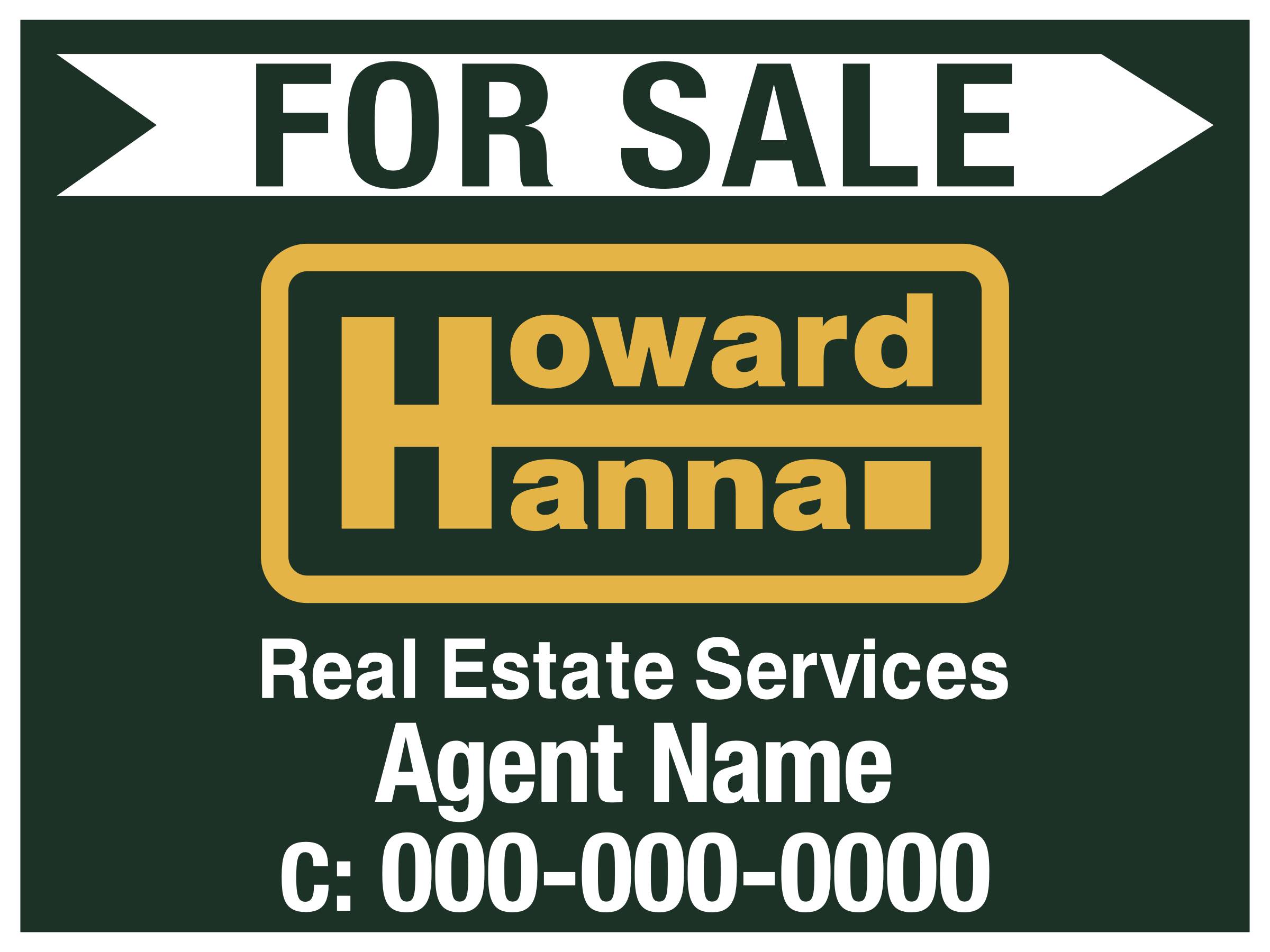 Custom Howard Hanna Real Estate Signage by Bokland Custom Visuals